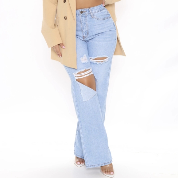 Fashion Nova Denim - Fashion Nova Wide Leg Jeans
